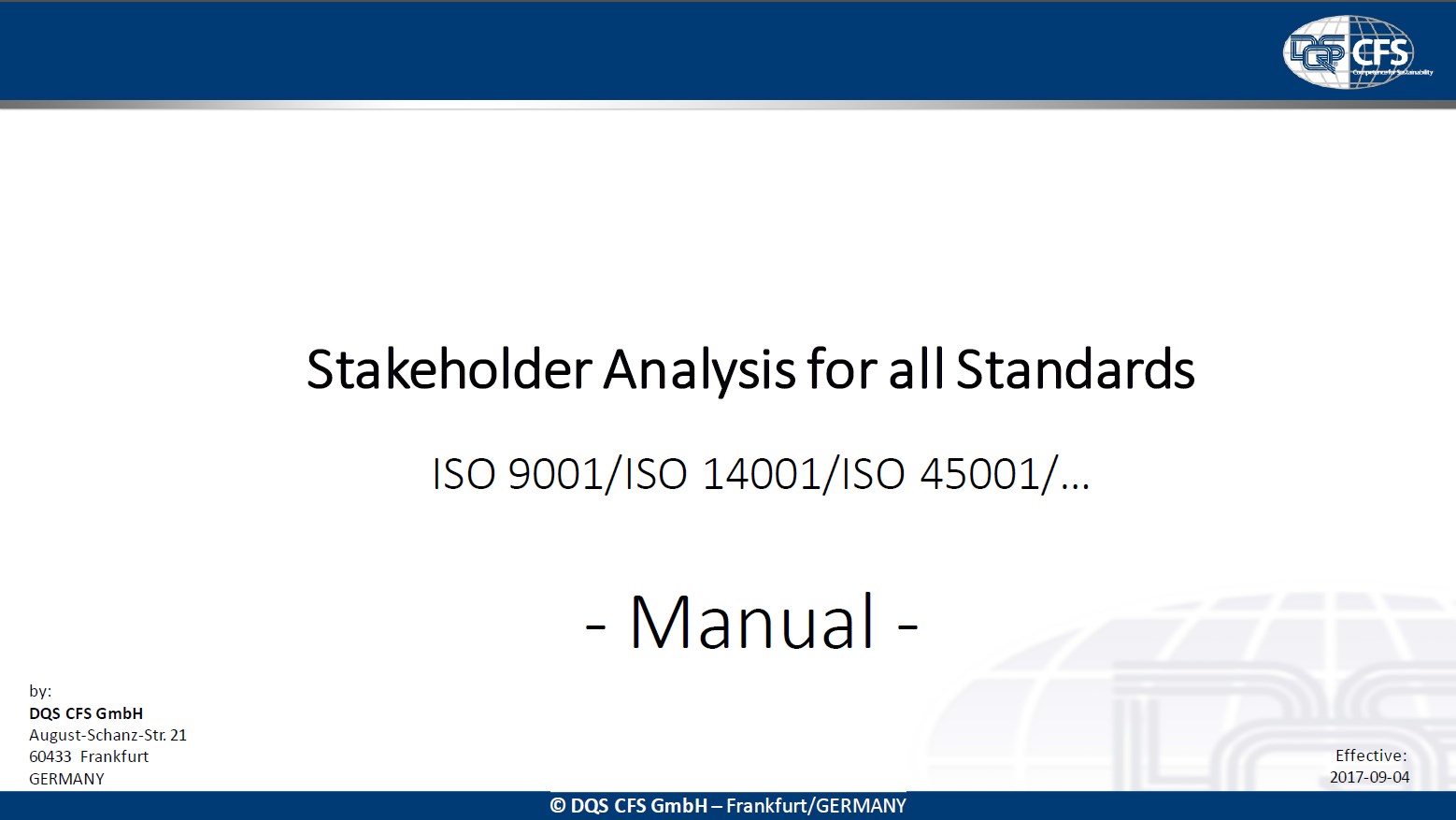 How to conduct the Stakeholder Analysis